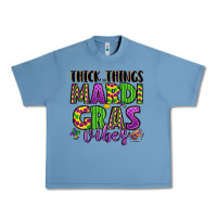 Pebble Blue thick things mardi gras vibes Urban Heavy Tee - LillyAllenDesigns