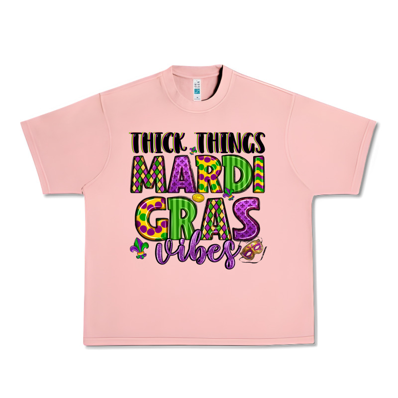 Thick Things Mardi Gras Vibes Urban Heavy Tee by LillyAllenDesigns | Teevron