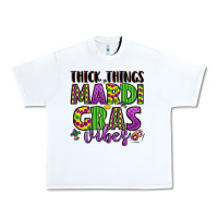 White thick things mardi gras vibes Urban Heavy Tee - LillyAllenDesigns