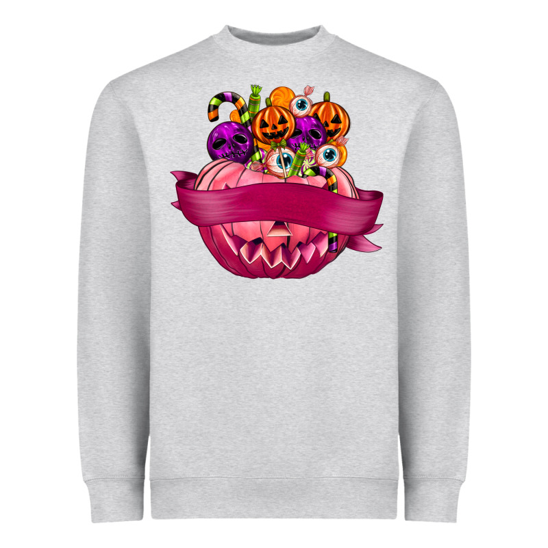 Personalized Girl Halloween Candy Heavyweight Sweatshirt by texasbilliewilder | Teevron