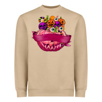 Mushroom Personalized Girl Halloween Candy Heavyweight Sweatshirt - texasbilliewilder