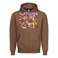 Chestnut Mardi Gras with king cake tumbler Zipper Hoodie - HowdyJamesFarm