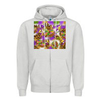 Dove Grey Mardi Gras with king cake tumbler Zipper Hoodie - HowdyJamesFarm