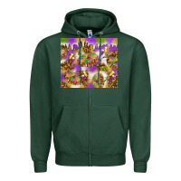 Sports Green Mardi Gras with king cake tumbler Zipper Hoodie - HowdyJamesFarm