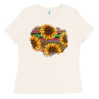 Bone sunflower leopard serape patch Ladies Tee - Jasminsmagicworld