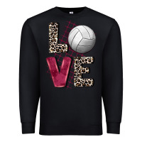 Black love volleyball Premium Sweatshirt - FaDigitalArtStudio
