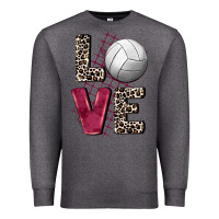 Charcoal Heather love volleyball Premium Sweatshirt - FaDigitalArtStudio