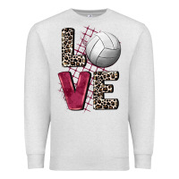 Oatmeal Heather love volleyball Premium Sweatshirt - FaDigitalArtStudio