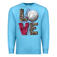 Ocean Blue love volleyball Premium Sweatshirt - FaDigitalArtStudio