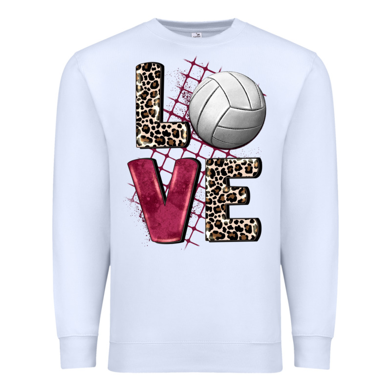 Love Volleyball Premium Sweatshirt by FaDigitalArtStudio | Teevron