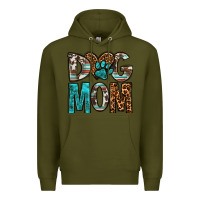 Army Green dog mom Premium Hoodie - OliviaCreatesArt