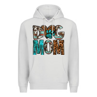 Dove Grey dog mom Premium Hoodie - OliviaCreatesArt