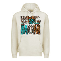 Oatmeal Heather dog mom Premium Hoodie - OliviaCreatesArt