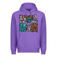 Purple dog mom Premium Hoodie - OliviaCreatesArt