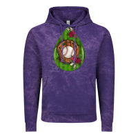 Cloud Purple baseball and western roses teardrop  4 Vintage Hoodie - BundleAndBundleShop