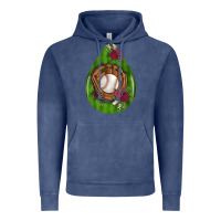 Vintage Denim baseball and western roses teardrop  4 Vintage Hoodie - BundleAndBundleShop