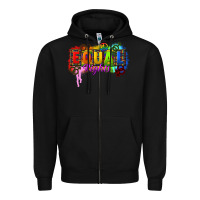 Black Equal rights Zipper Hoodie - CowGirlArtShop