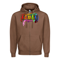 Chestnut Equal rights Zipper Hoodie - CowGirlArtShop