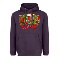 Plum Christmas Nana Claus Mother's Day Heavyweight Hoodie - FaDigitalArtStudio