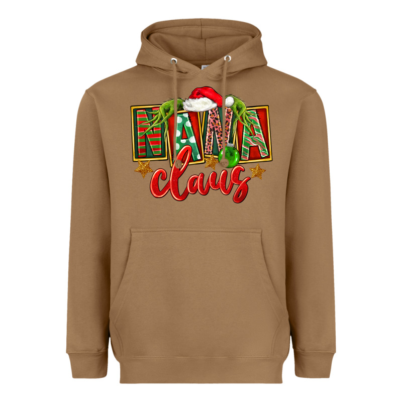 Christmas Nana Claus Mother's Day Heavyweight Hoodie by FaDigitalArtStudio | Teevron