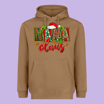 Christmas Nana Claus Mother's Day Heavyweight Hoodie Designed By Fadigitalartstudio