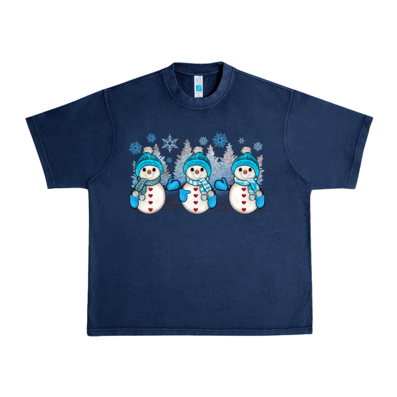 Snowman Winter Urban Heavy Tee by JahusDesignShop | Teevron