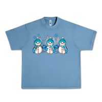 Pebble Blue snowman winter Urban Heavy Tee - JahusDesignShop