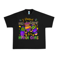 Black i paused my game for mardi gras Urban Heavy Tee - LillyAllenDesigns