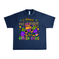 Navy i paused my game for mardi gras Urban Heavy Tee - LillyAllenDesigns