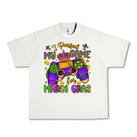 Pistachio i paused my game for mardi gras Urban Heavy Tee - LillyAllenDesigns