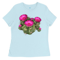 Baby Blue eagle claws cacti Ladies Tee - LillyAllenDesigns