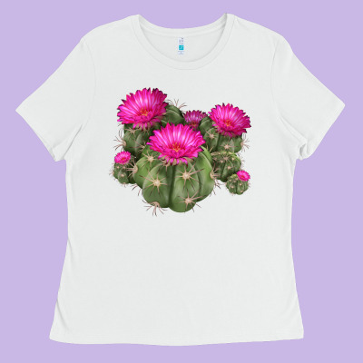 Eagle Claws Cacti Ladies Tee Designed By Lillyallendesigns
