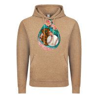 Vintage Coffee baseball and western roses teardrop  3 Vintage Hoodie - BundleAndBundleShop