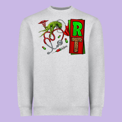 Christmas Character Nurse Heavyweight Sweatshirt Designed By Nancycooperartshop