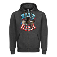 Charcoal Heather American Eagle Zipper Hoodie - HowdyJamesFarm