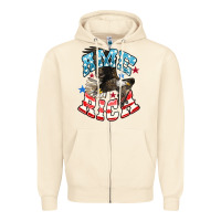 Sandshell American Eagle Zipper Hoodie - HowdyJamesFarm