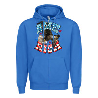True Royal American Eagle Zipper Hoodie - HowdyJamesFarm