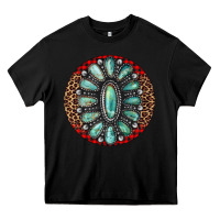 Black turquoise gemstone christmas ornament Heavy Core Tee - Jasminsmagicworld