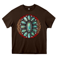 Chocolate Brown turquoise gemstone christmas ornament Heavy Core Tee - Jasminsmagicworld