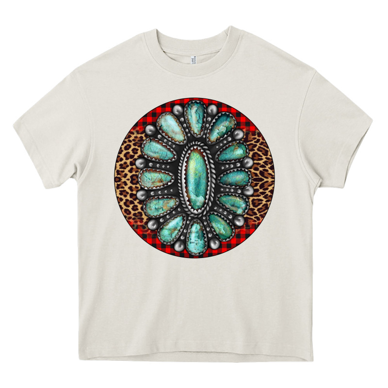 Turquoise Gemstone Christmas Ornament Heavy Core Tee by Jasminsmagicworld | Teevron