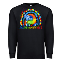 Black Autism Awareness Autism elephant Premium Sweatshirt - FaDigitalArtStudio