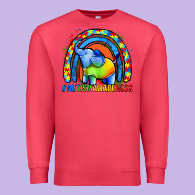 Autism Awareness Autism Elephant Premium Sweatshirt Designed By Fadigitalartstudio