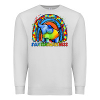 Dove Grey Autism Awareness Autism elephant Premium Sweatshirt - FaDigitalArtStudio