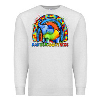 Oatmeal Heather Autism Awareness Autism elephant Premium Sweatshirt - FaDigitalArtStudio