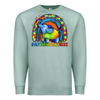 Seafoam Autism Awareness Autism elephant Premium Sweatshirt - FaDigitalArtStudio