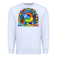 White Autism Awareness Autism elephant Premium Sweatshirt - FaDigitalArtStudio