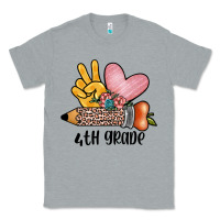 Heather Grey peace love 4th grade Classic Tee - JahusDesignShop