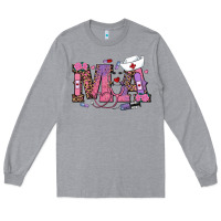 Heather Grey valentines day ma nurse Long Sleeve Tee - RanaPortraitStore