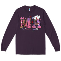 Plum valentines day ma nurse Long Sleeve Tee - RanaPortraitStore