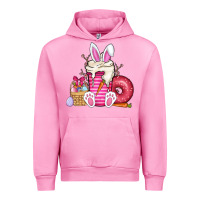 Fuchsia Pink Easter day coffee Urban Hoodie - CowhideDigitalArt